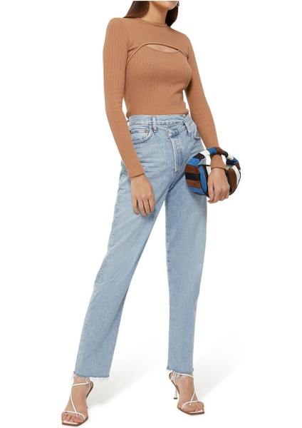 Özgün Tasarımlı Düz Kesim Jean Pantolon fiyatları