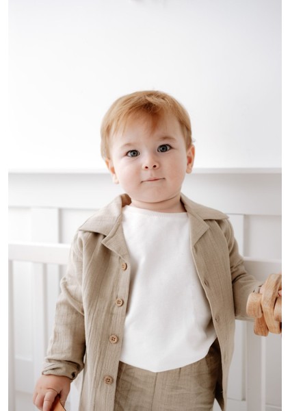 %100 Pamuk Müslin Bohem Gömlekli Takım 1-5 Yaş fiyatları