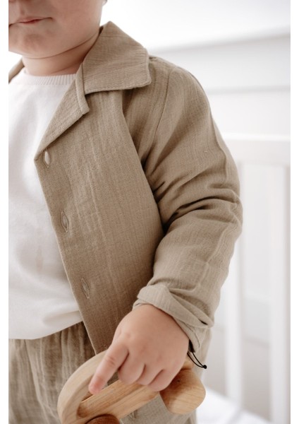 %100 Pamuk Müslin Bohem Gömlekli Takım 1-5 Yaş modelleri