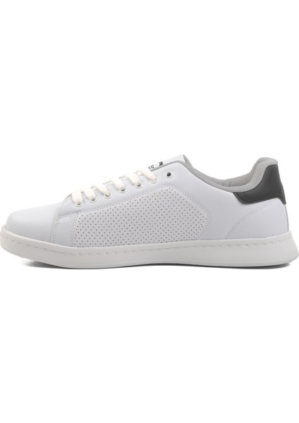 Beyaz Siyah Büyük Numara Erkek Sneaker Ayakkabı
