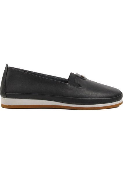 Siyah Kadın Düz Rahat Günlük Ayakkabı