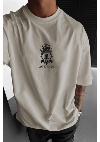 Erkek Taş Royal Essence Oversize Fit Bol Geniş Kalıp Salaş Kesim T-Shirt fiyatları