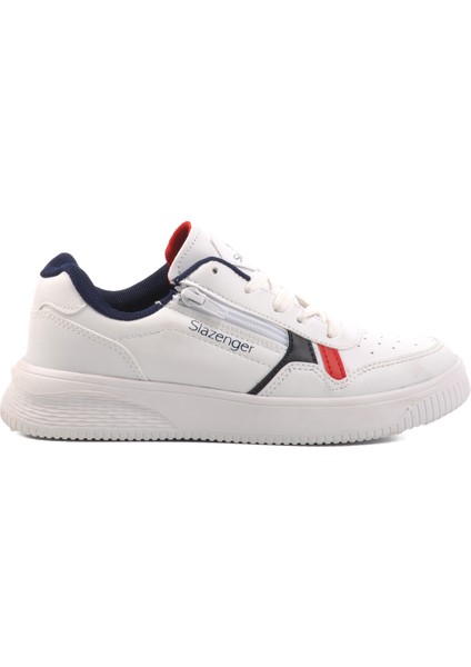 Beyaz Lacivert Kadın Spor Ayakkabı Sneaker