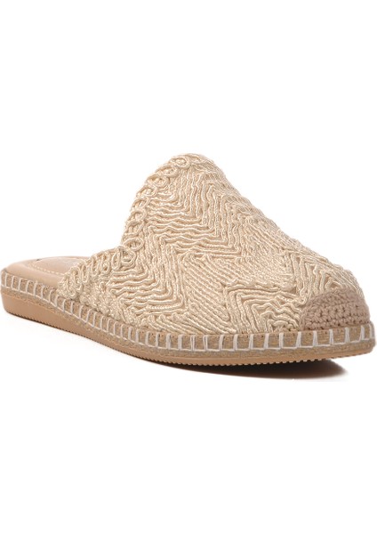 Bej Önü Kapalı Triko Kadın Ev Terliği modelleri