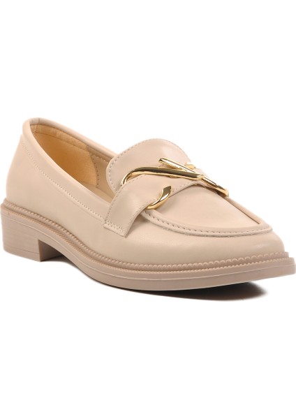 Bej Düz Topuk Kadın Günlük Ayakkabı modelleri