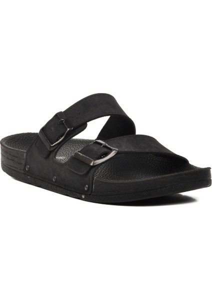 Siyah Nubuk Erkek Terlik modelleri