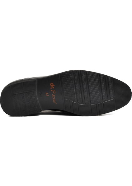 Dr.Flexer Siyah Deri Ortopedik Erkek Casual Ayakkabı indirimleri