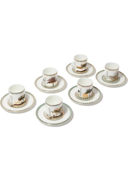Espresso Fincanı ve Tabağı, 6'lı Set