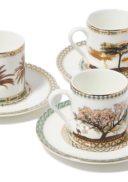Espresso Fincanı ve Tabağı, 6'lı Set