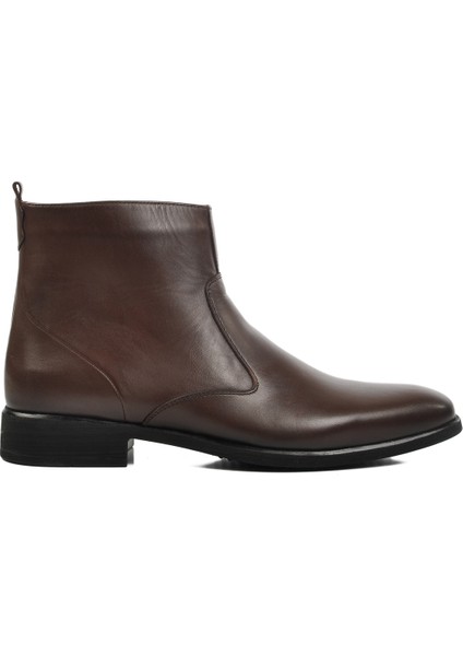 Kahve Hakiki Deri Klasik Erkek Bot