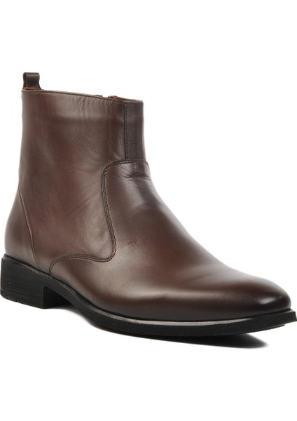 Kahve Hakiki Deri Klasik Erkek Bot modelleri