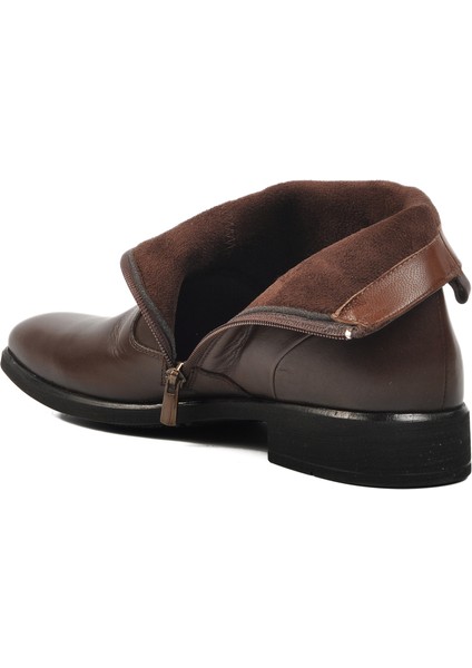 Kahve Hakiki Deri Klasik Erkek Bot fırsatları