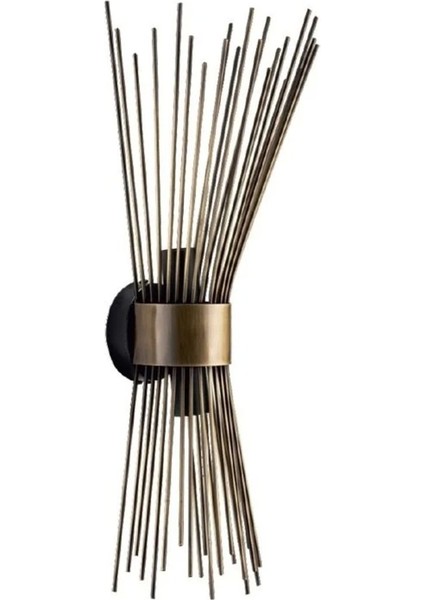 Dekoratif Duvar Aplik Gold Pirinç Eskitme CT-8351