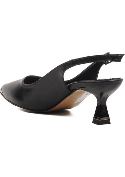 Siyah Ince Topuk Kadın Topuklu Ayakkabı fırsatları