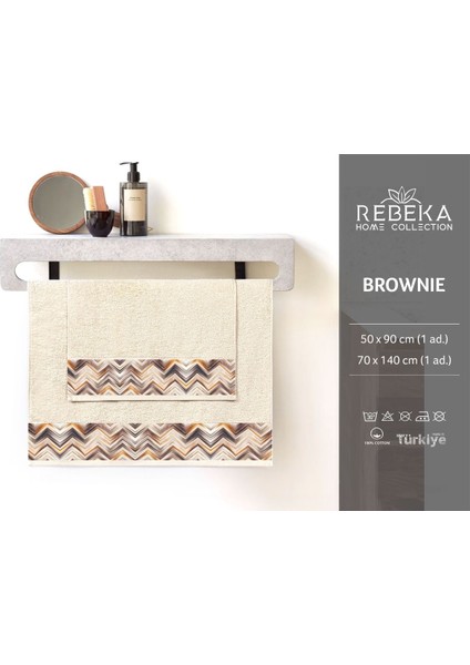 Brownie 2'li Banyo Havlu Seti modelleri