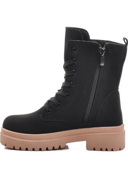 Siyah Somon Içi Kürklü Kız Çocuk Bot fiyatları