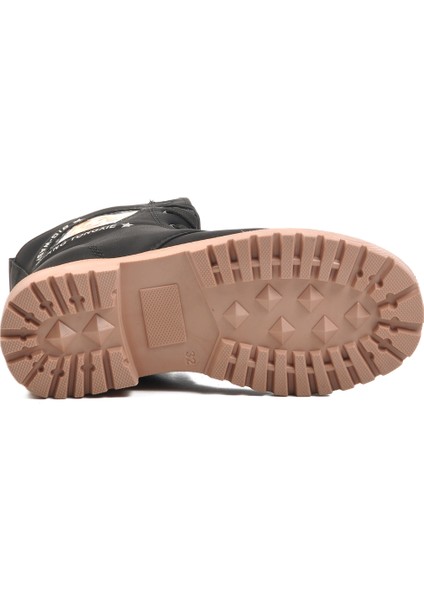 Siyah Somon Içi Kürklü Kız Çocuk Bot indirimleri