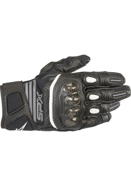 Stella Sp x Carbon V2 Korumalı Kadın Motosiklet Eldiveni Siyah Gri