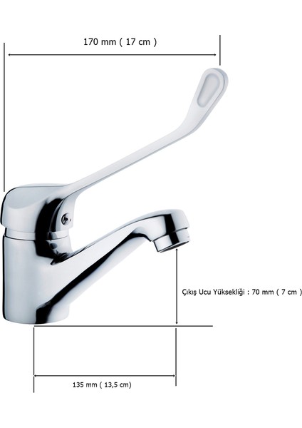 Tema Cosmo Engelli Sabit Lavabo Bataryası Musluk Krom fiyatları