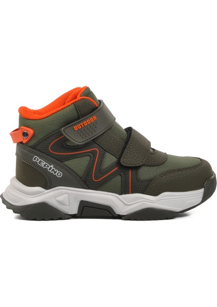 Haki Yeşil Turuncu Çocuk Trekking Ve Outdoor Bot