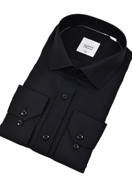 Erkek Slim Fitt Uzun Kol Kulplu Gömlek 2396 BGL-ST04379
