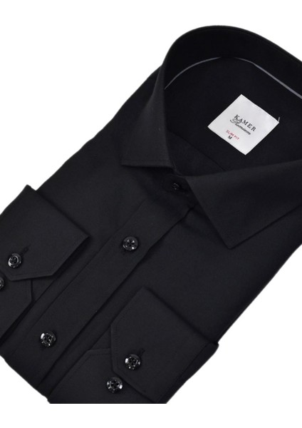 Erkek Slim Fitt Uzun Kol Kulplu Gömlek 2396 BGL-ST04379