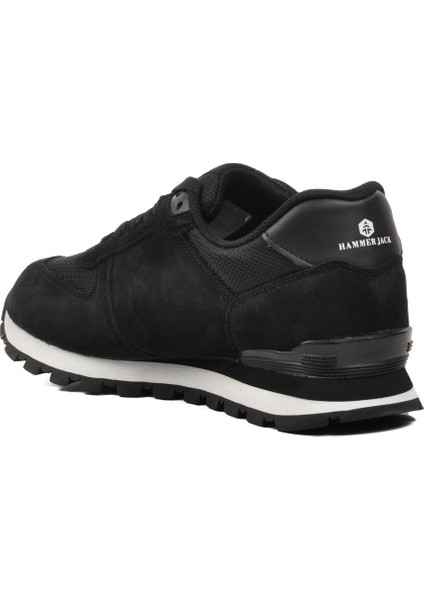 Siyah Deri Erkek Sneaker
