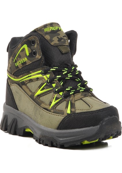 Haki Yeşil Kamuflaj Çocuk Trekking ve Outdoor Bot modelleri