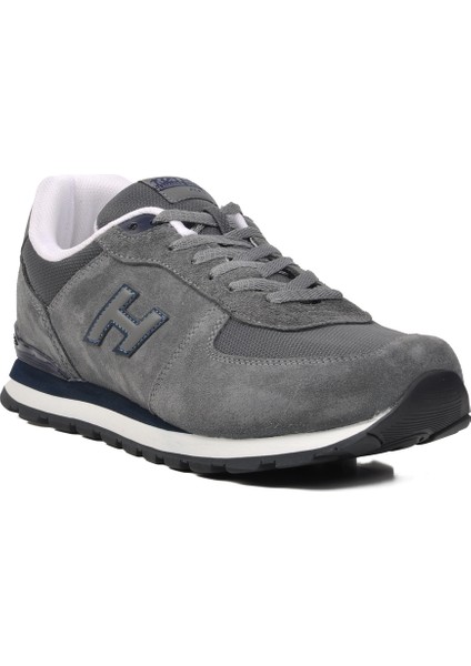 Gri Deri Erkek Sneaker