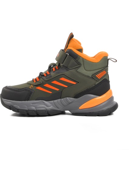 Haki Yeşil Turuncu Polyester Karışımlı Çocuk Trekking Ve Outdoor Bot fiyatları