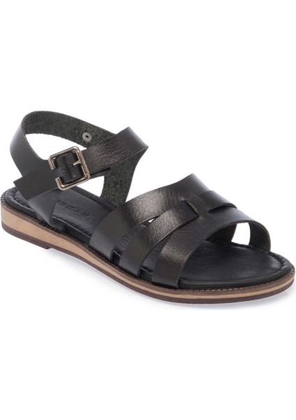 Bordo Deri Kadın Sandalet - K24Y1SN67274-I51