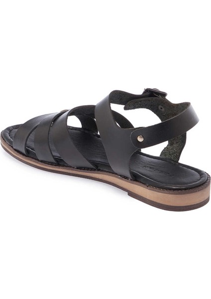 Bordo Deri Kadın Sandalet - K24Y1SN67274-I51