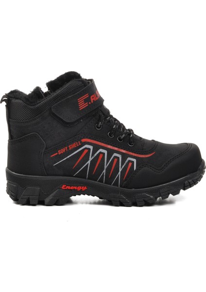 Siyah Kırmızı Çocuk Trekking ve Outdoor Bot