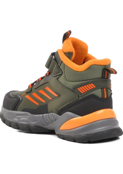 Haki Yeşil Turuncu Polyester Karışımlı Çocuk Trekking Ve Outdoor Bot fırsatları