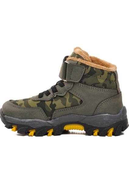 Haki Yeşil Cırt Cırtlı Çocuk Trekking Ve Outdoor Bot fiyatları