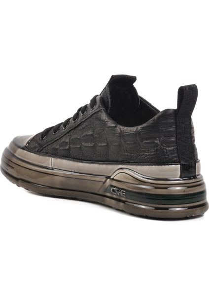 Siyah Deri Erkek Spor Ayakkabı fırsatları