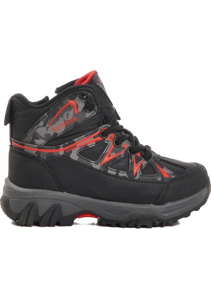 Siyah Kamuflaj Çocuk Trekking ve Outdoor Bot