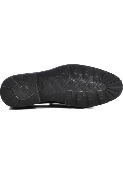 Lacivert Deri Erkek Loafer Ayakkabı Premium indirimleri