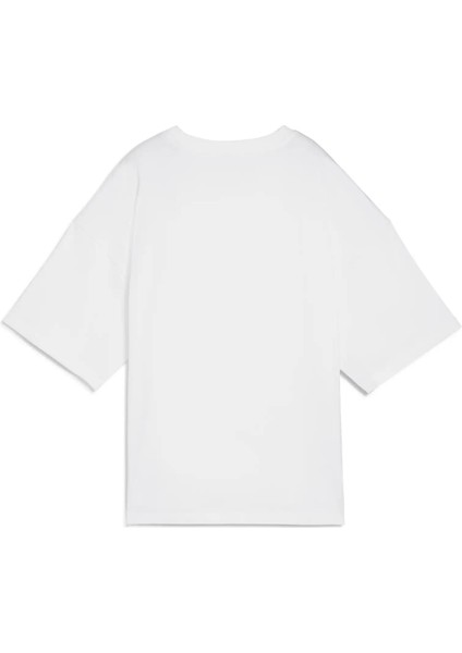Kadın Beyaz Puma Dare To Oversized Cutout Tee Beyaz Kadın T-Shirt fırsatları