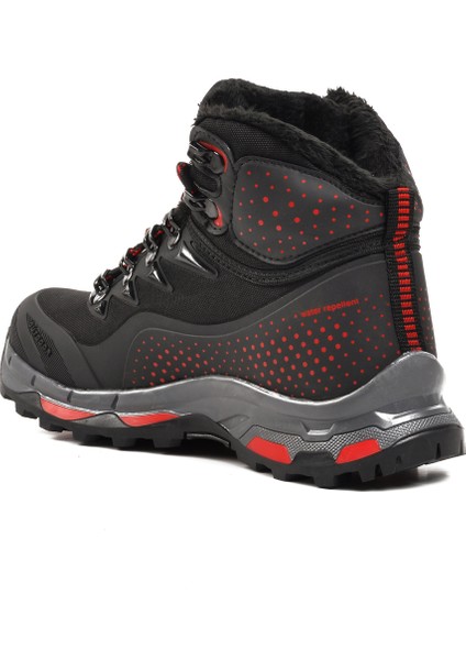 Siyah Kırmızı Çocuk Trekking Ve Outdoor Bot