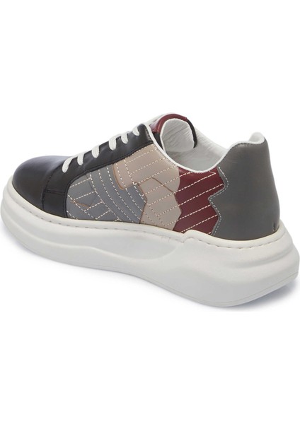 Siyah Hakiki Deri Kadın Sneaker - K24I1AY67306-A23 fiyatları