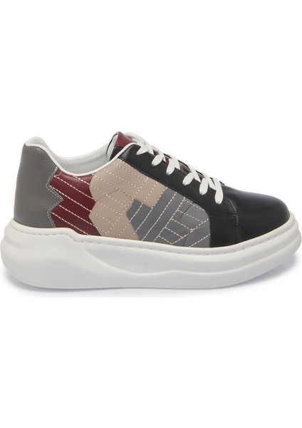 Siyah Hakiki Deri Kadın Sneaker - K24I1AY67306-A23 modelleri
