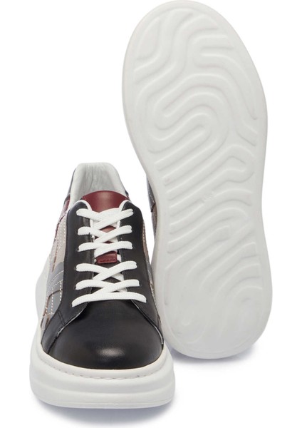Siyah Hakiki Deri Kadın Sneaker - K24I1AY67306-A23 fırsatları