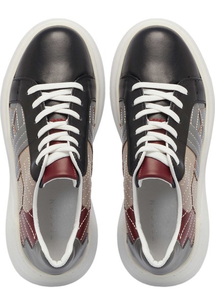 Siyah Hakiki Deri Kadın Sneaker - K24I1AY67306-A23 indirimleri