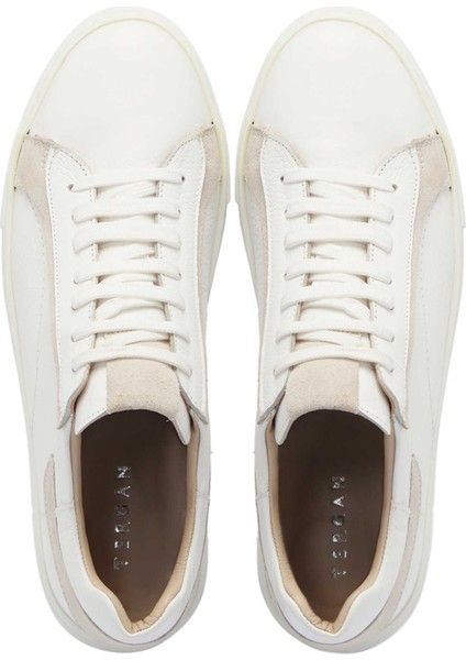 Beyaz Hakiki Deri Kadın Sneaker - K24I1AY67101-B69 indirimleri