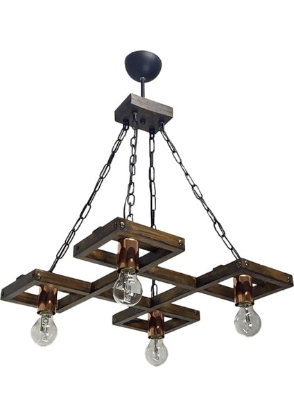 Masifidea Ahşap Sarkıt Avize 4'lü fırsatları