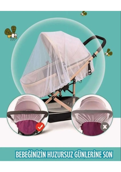 Bebek Arabası Sinekliği - AntiAlerjik ve BPA FREE - TR Menşei - MorBebe