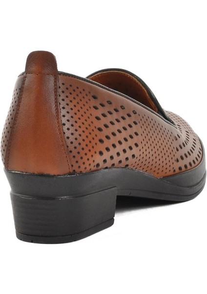 Taba Deri Ortopedik Kadın Düz Rahat Günlük Ayakkabı fırsatları
