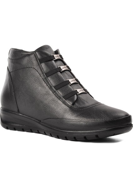 Siyah Deri Kadın Bot modelleri