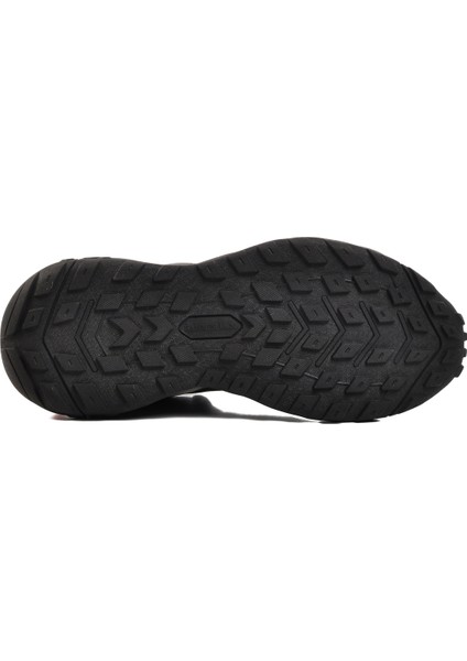 Gri Kırmızı Polyester Karışımlı Erkek Spor Ayakkabı